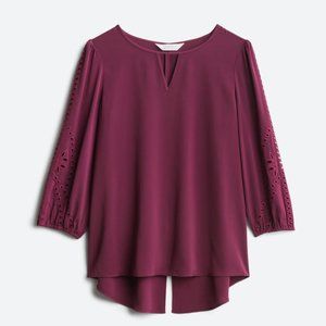 MARKET & SPRUCE Hersten Embroidery Detail Top
